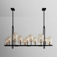 CANDLE 2 Linear Chandelier by Lampadom - side view