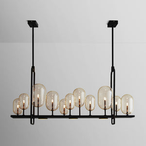 CANDLE 2 Linear Chandelier by Lampadom