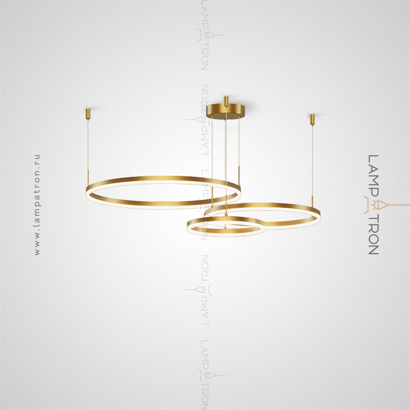 CRUISE LUX Ring Chandelier by Lampadom - angle view