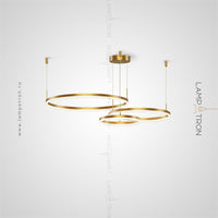 CRUISE LUX Ring Chandelier by Lampadom - angle view