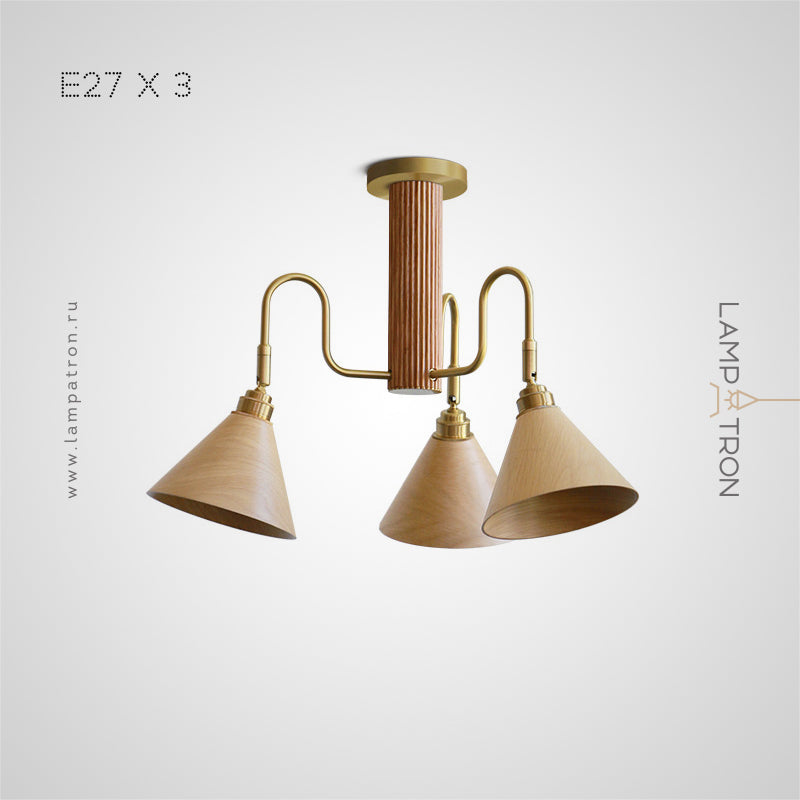 DOMENIC Ceiling Chandelier by Lampadom - side view