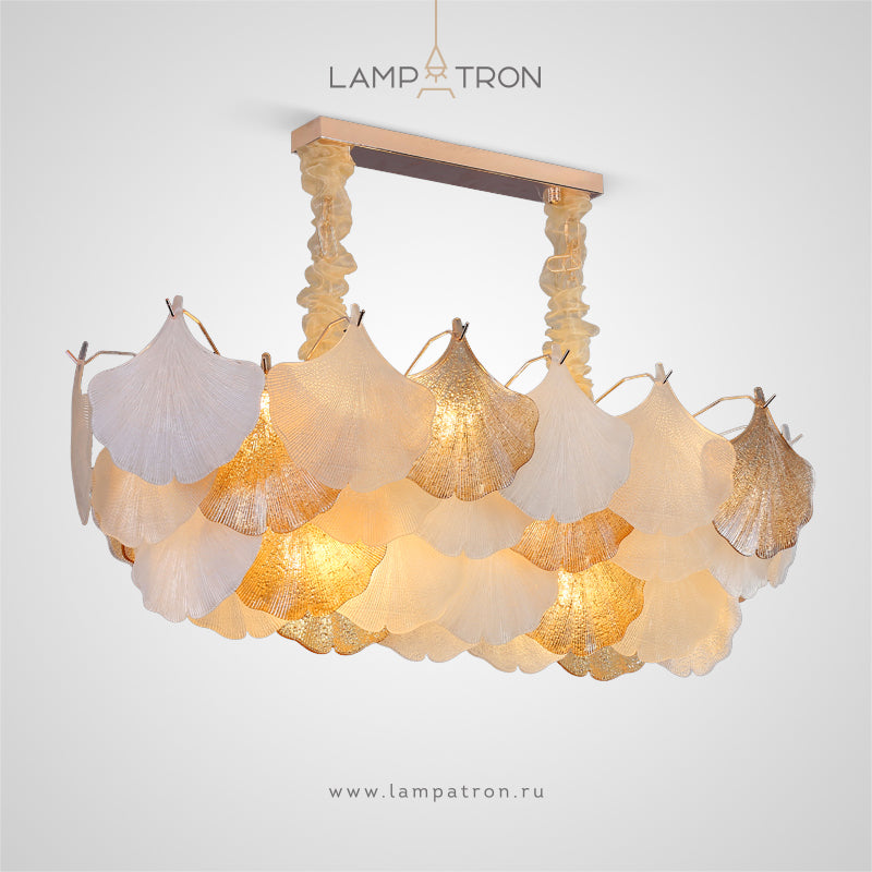 LILLEN Linear Chandelier by Lampadom - ambient shot