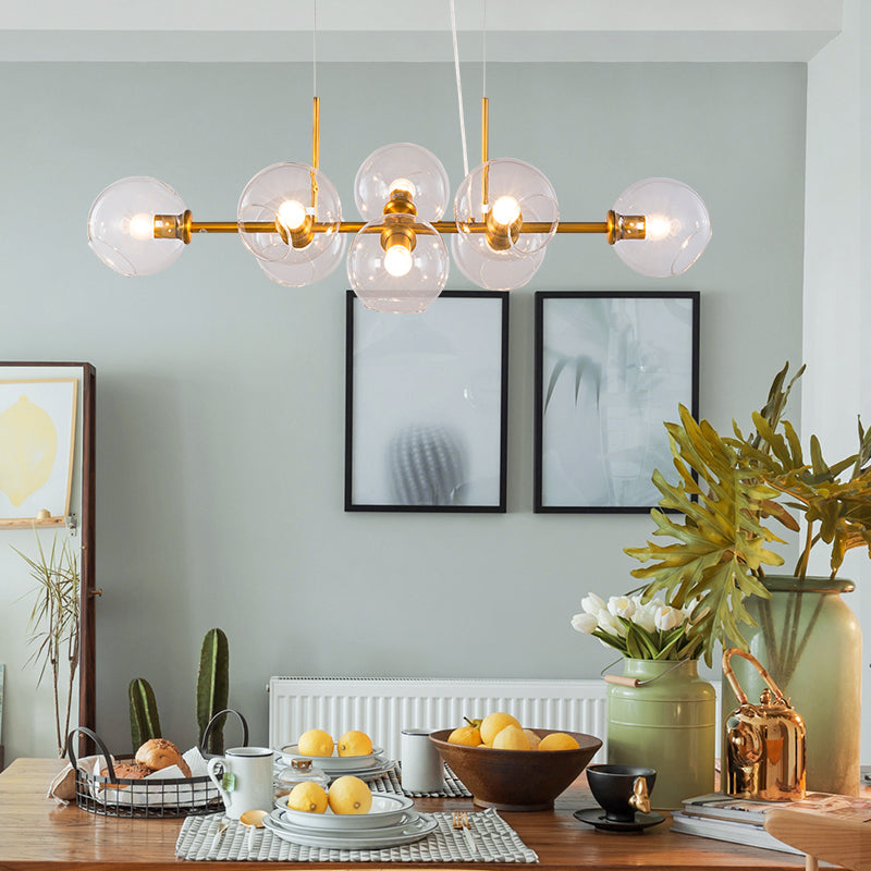 DISA Linear Chandelier by Lampadom - ambient shot