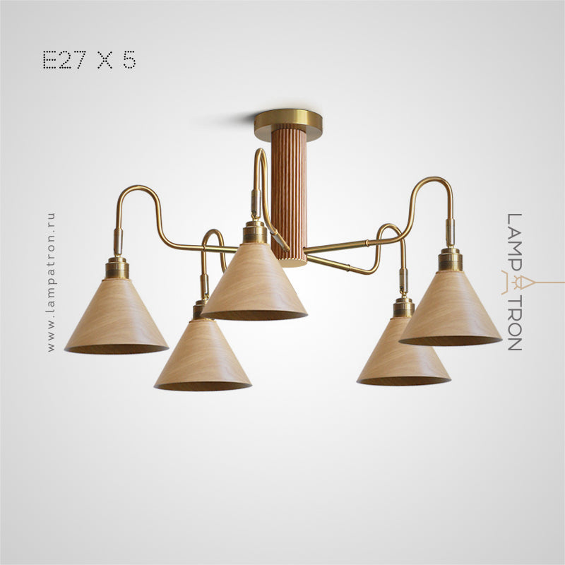 DOMENIC Ceiling Chandelier by Lampadom - close-up