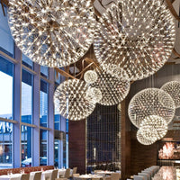 FIREWORK Chandelier by Lampadom - scale reference
