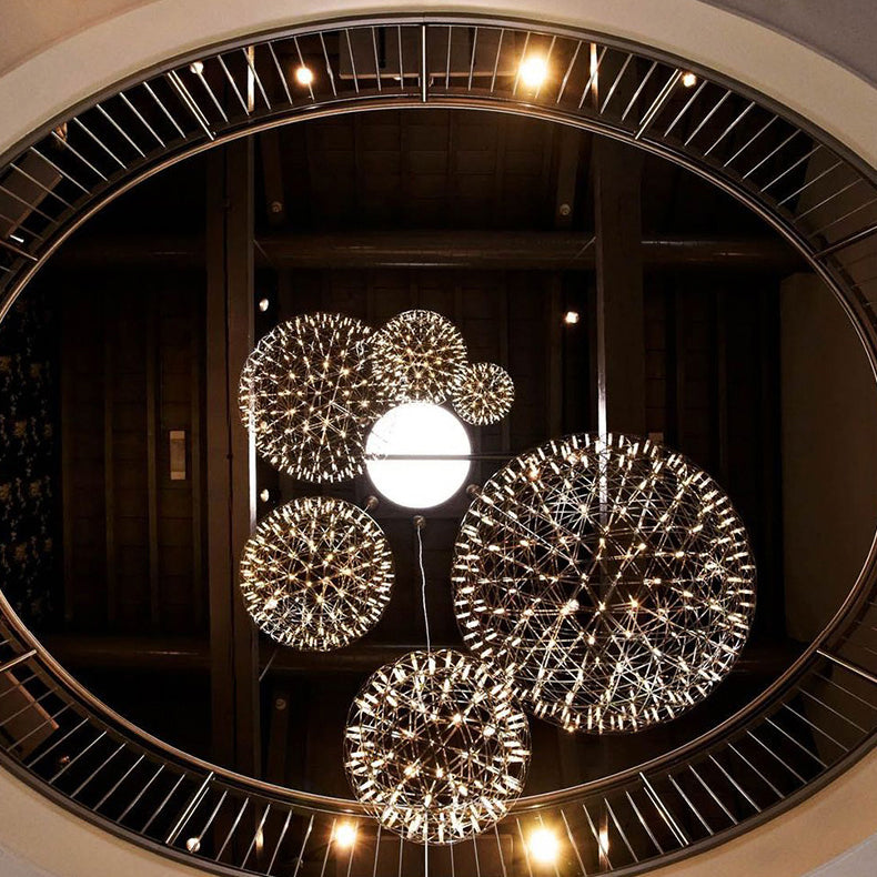 FIREWORK Chandelier by Lampadom - top view