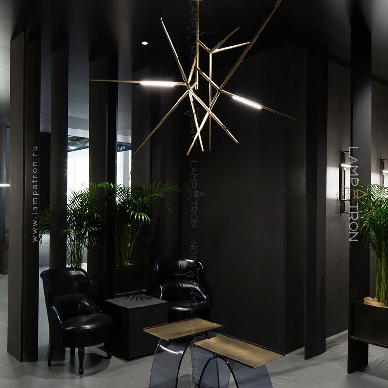 FLASK Chandelier by Lampadom - side view