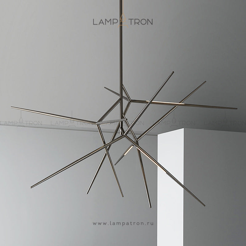 FLASK Chandelier by Lampadom - scale reference