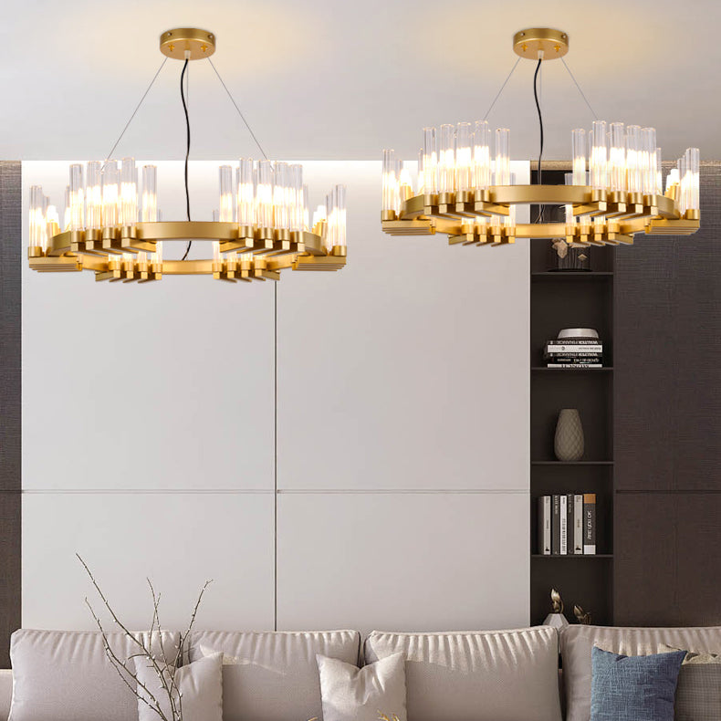 FOUNIN Ring Chandelier by Lampadom - side view