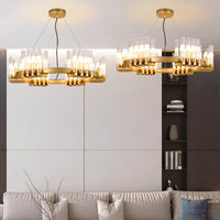FOUNIN Ring Chandelier by Lampadom - side view