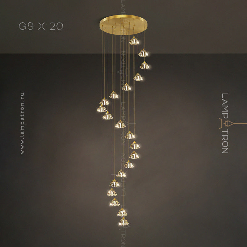 FREEDVOR Cascade Light by Lampadom - close-up