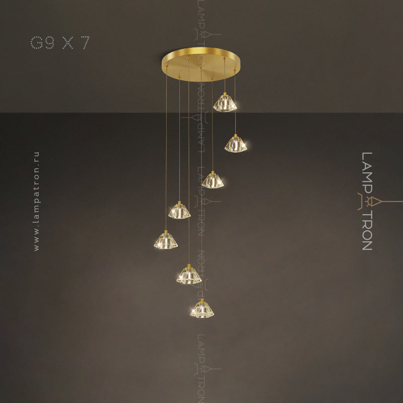 FREEDVOR Cascade Light by Lampadom - top view