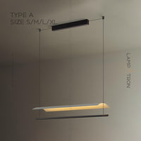 GARTH Linear Chandelier by Lampadom - top view