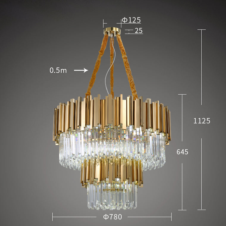 GENEVA C. Chandelier by Lampadom - angle view