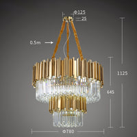 GENEVA C. Chandelier by Lampadom - angle view