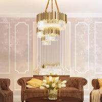 GENEVA C. Chandelier by Lampadom - scale reference