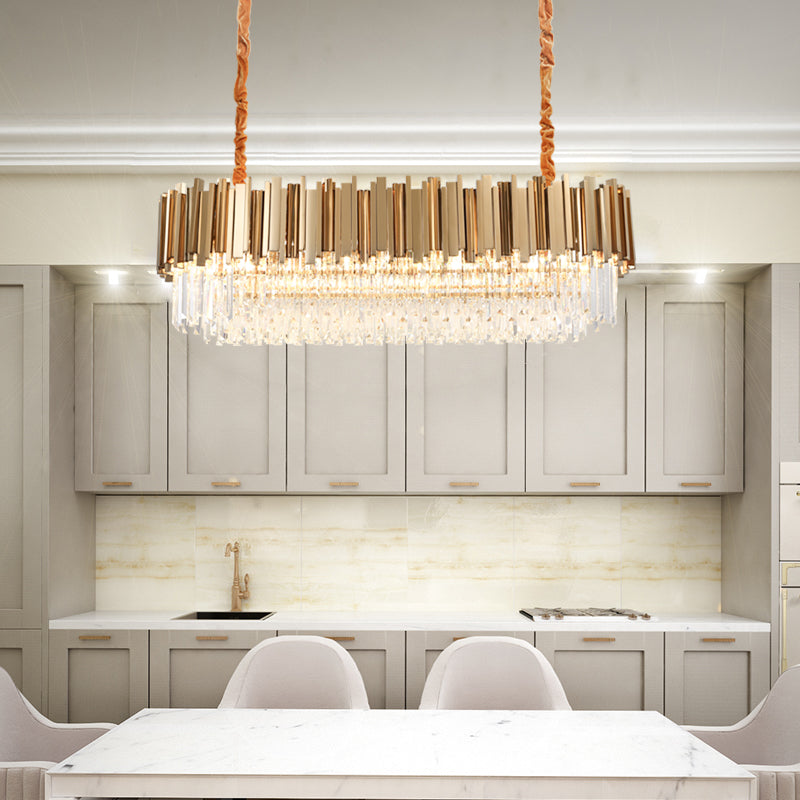 GENEVA Linear Chandelier by Lampadom - close-up