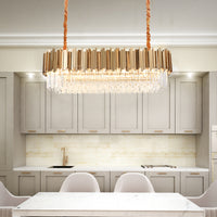 GENEVA Linear Chandelier by Lampadom - close-up