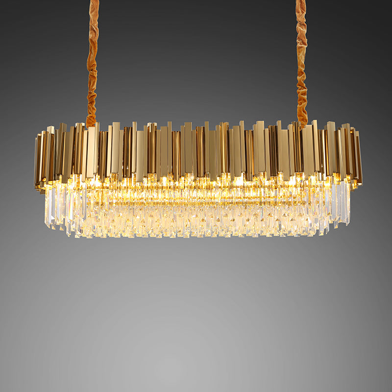 GENEVA Linear Chandelier by Lampadom - side view