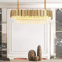 GENEVA Linear Chandelier by Lampadom - top view