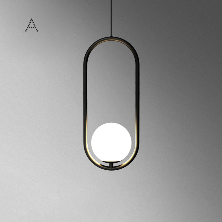 HOOP B Pendant by Lampadom - scale reference