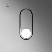 HOOP B Pendant by Lampadom - scale reference