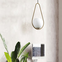 HOOP DROP Pendant by Lampadom - angle view