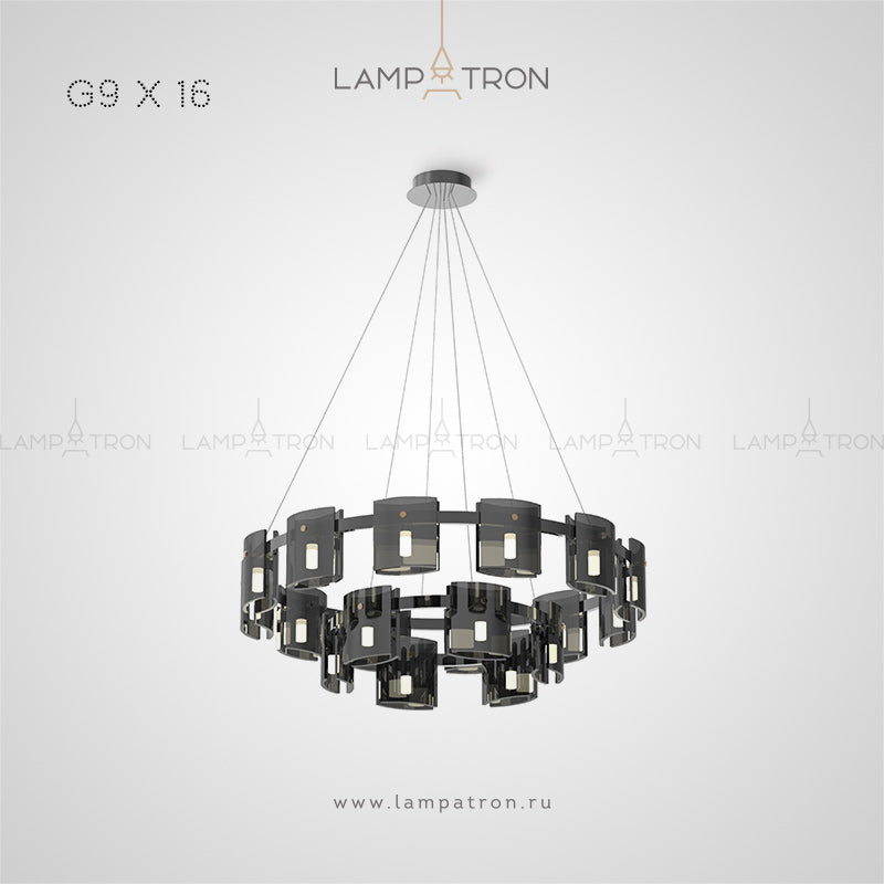 JANICE Ring Chandelier by Lampadom - close-up