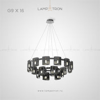 JANICE Ring Chandelier by Lampadom - close-up