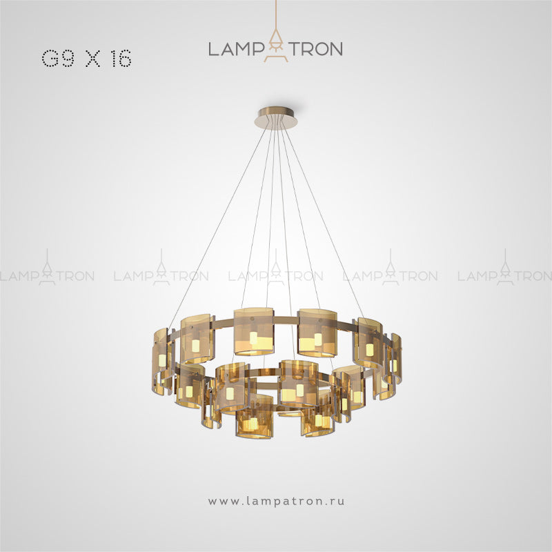 JANICE Ring Chandelier by Lampadom - side view