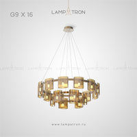 JANICE Ring Chandelier by Lampadom - side view