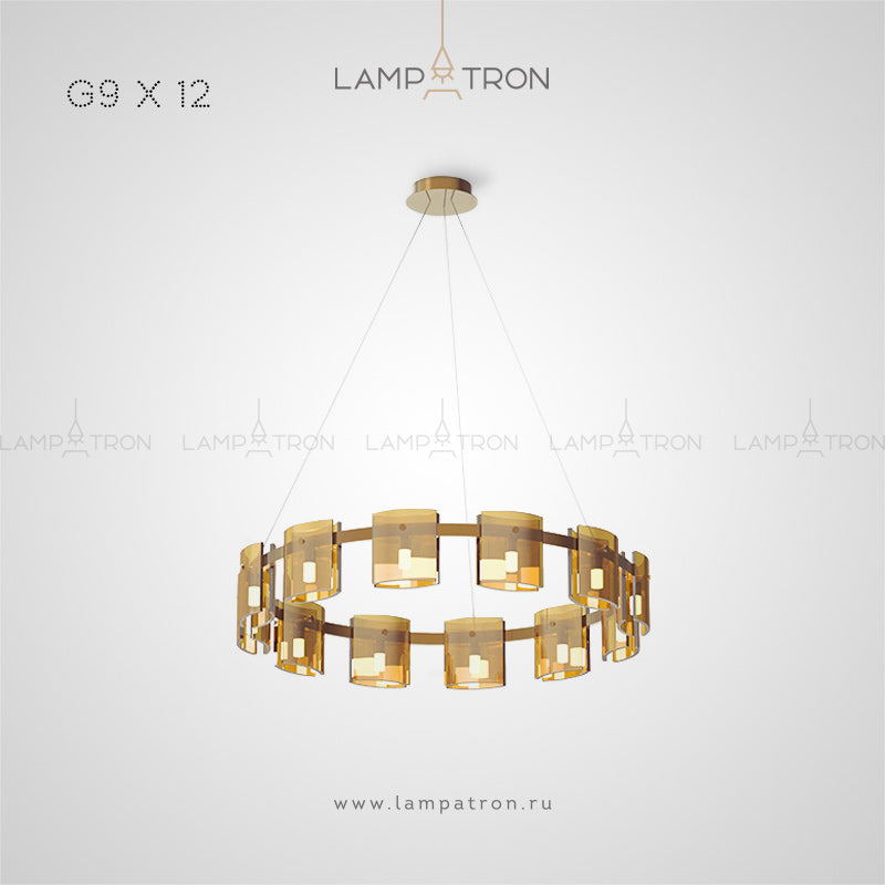 JANICE Ring Chandelier by Lampadom - top view