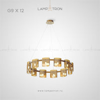 JANICE Ring Chandelier by Lampadom - top view