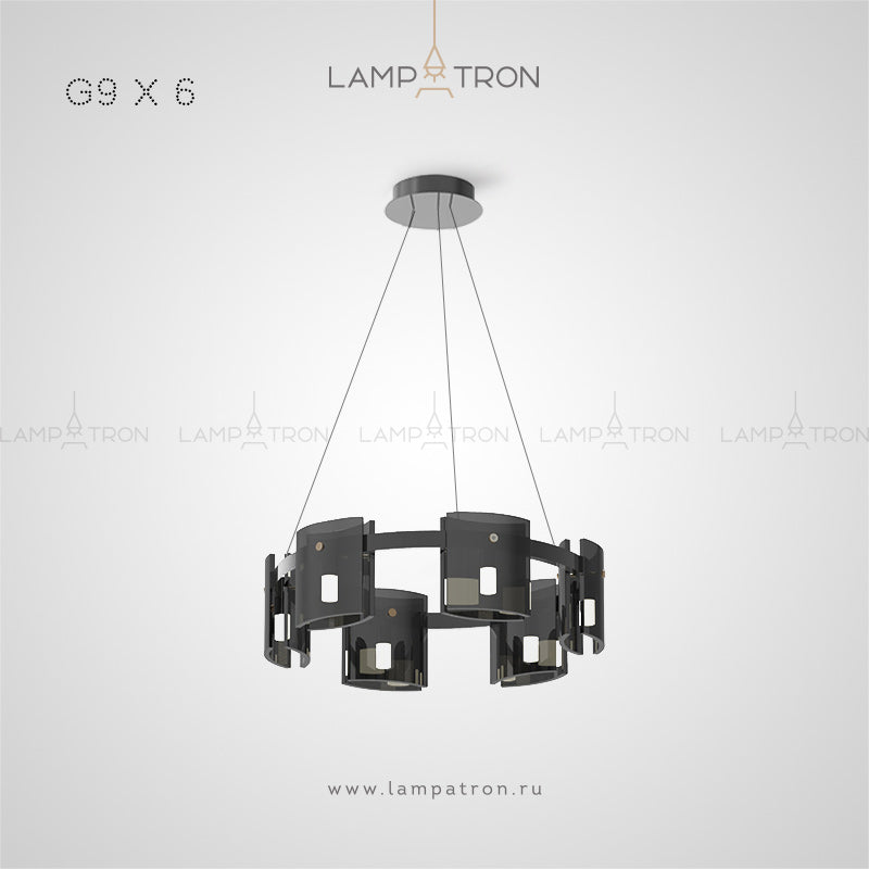 JANICE Ring Chandelier by Lampadom - detail view