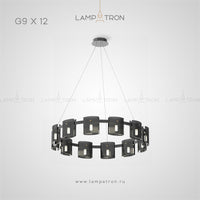 JANICE Ring Chandelier by Lampadom - angle view
