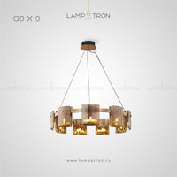 JANICE Ring Chandelier by Lampadom - scale reference