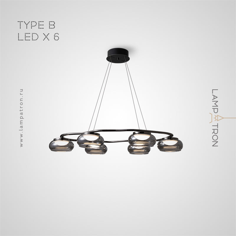 JULIANO Ring Chandelier by Lampadom - side view