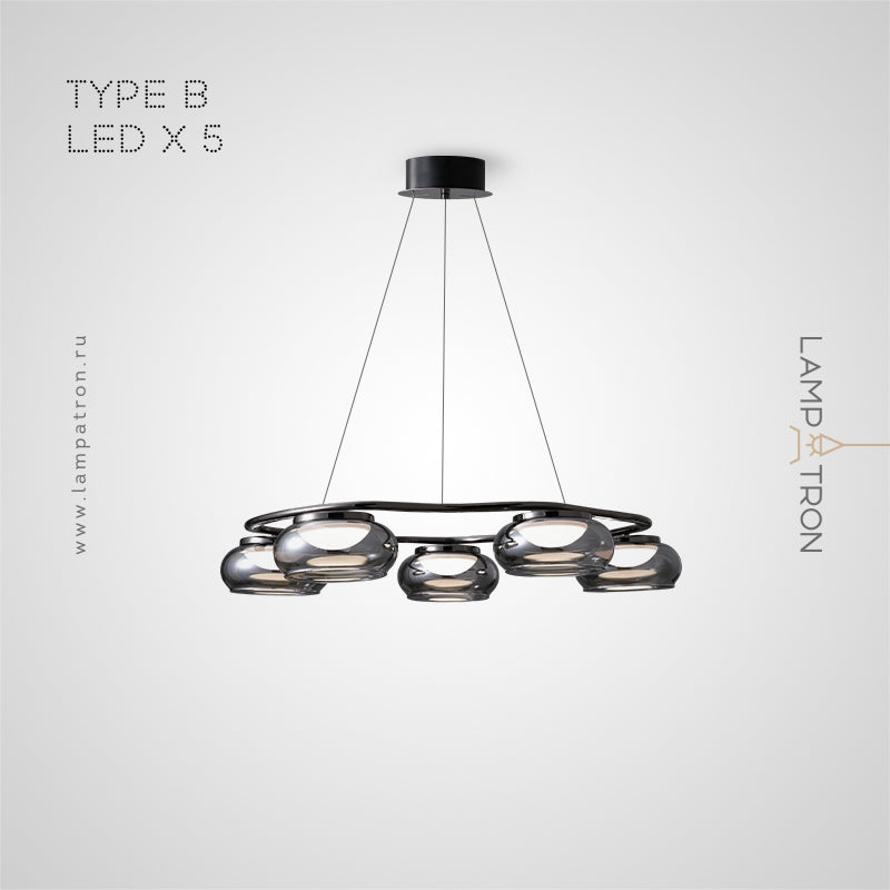 JULIANO Ring Chandelier by Lampadom - top view