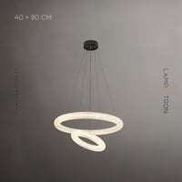 LASSE Ring Chandelier by Lampadom - scale reference