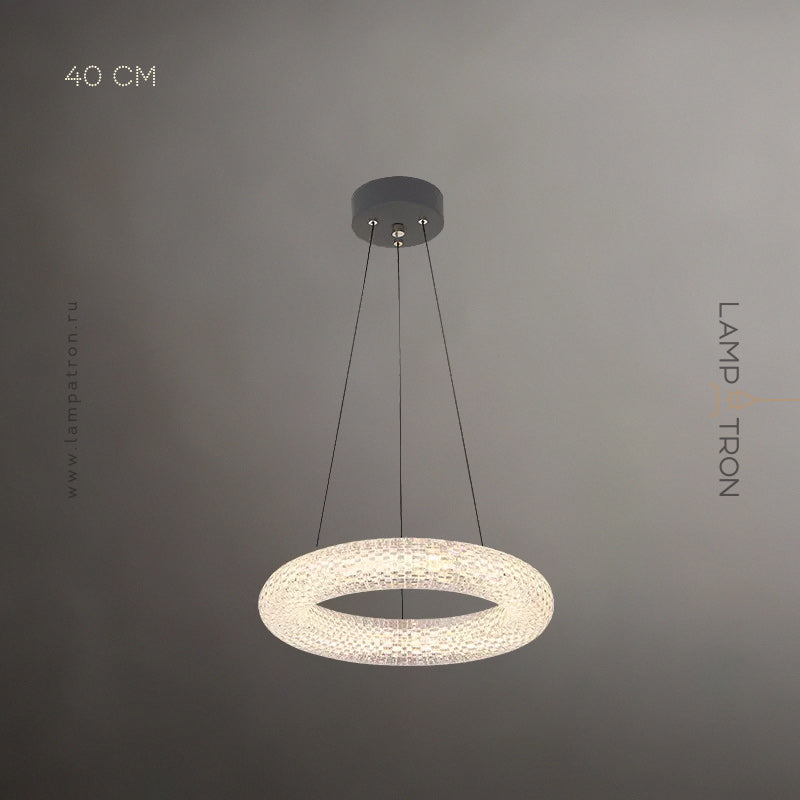 LASSE Ring Chandelier by Lampadom - side view