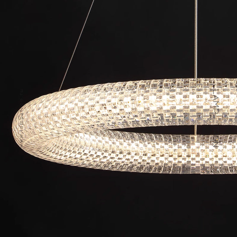 LASSE Ring Chandelier by Lampadom - top view