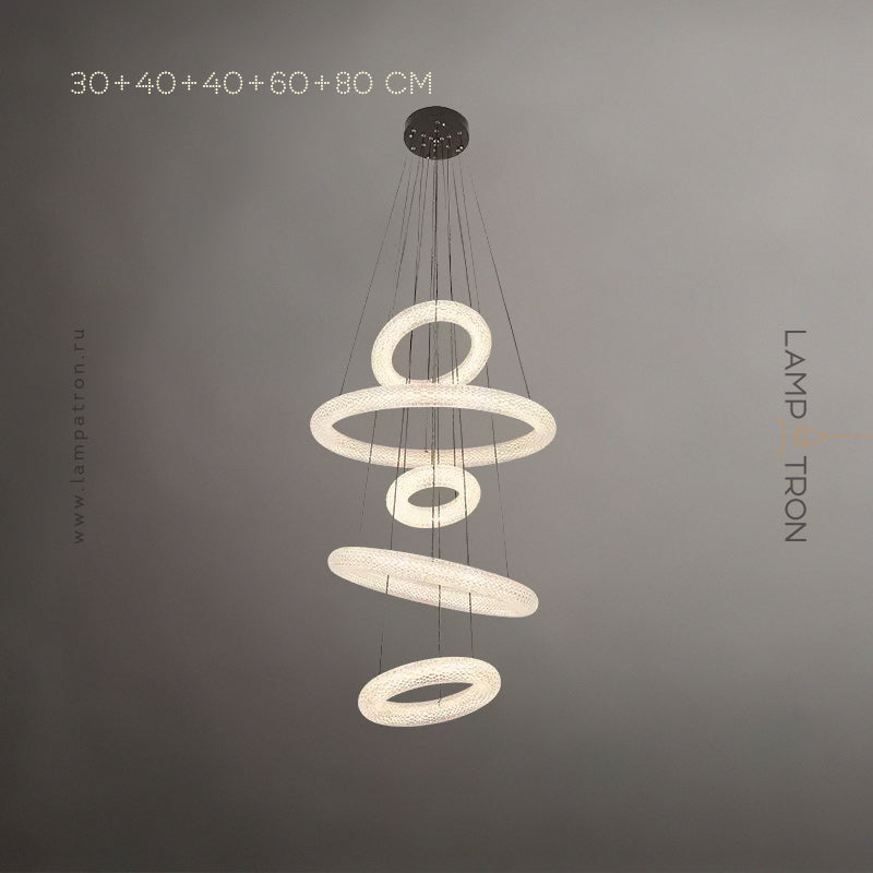 LASSE Ring Chandelier by Lampadom - top view