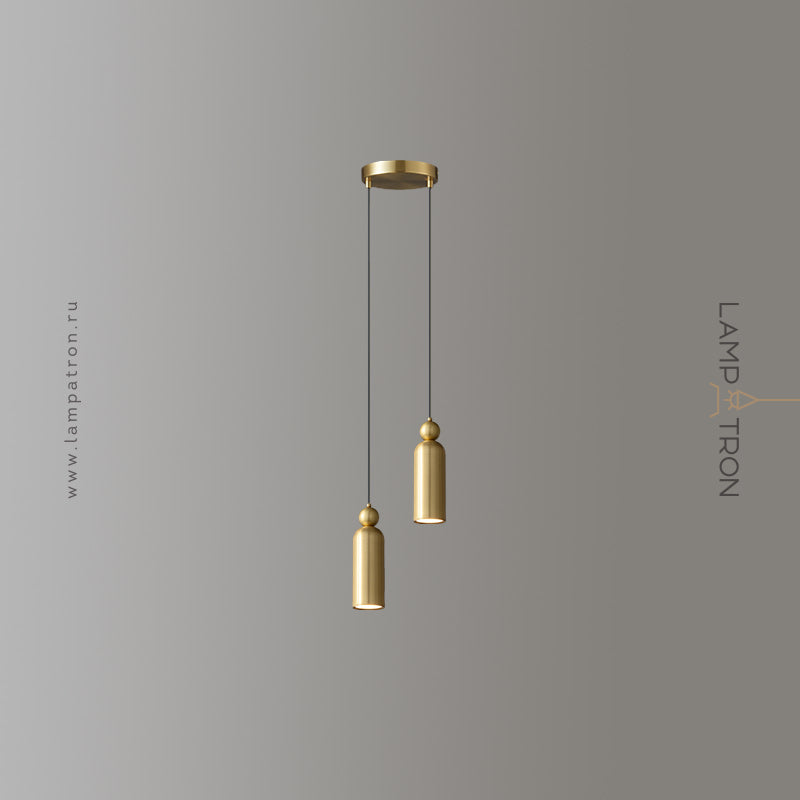 PAIRED PENDANT ICE  LEFFE UP TO by Lampadom - side view