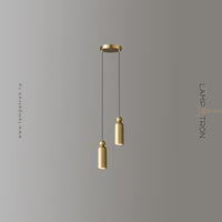 PAIRED PENDANT ICE  LEFFE UP TO by Lampadom - side view