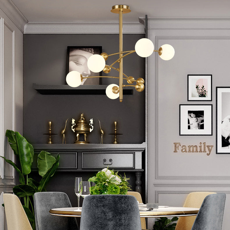 LIAN Chandelier by Lampadom - side view