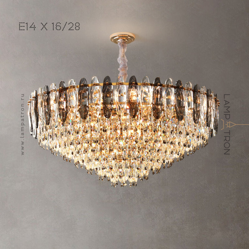 LIONEL B Chandelier by Lampadom - close-up