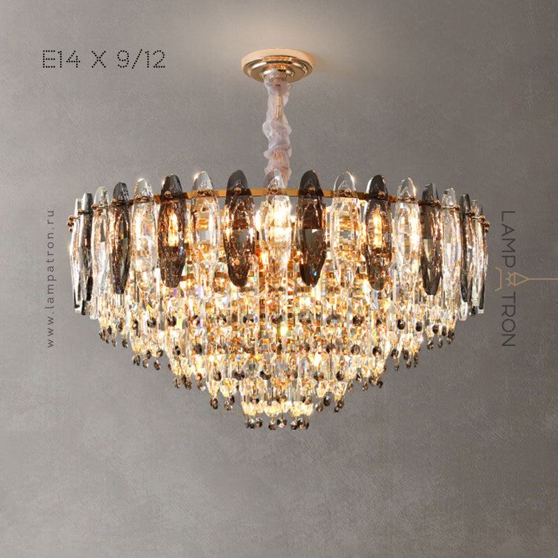 LIONEL B Chandelier by Lampadom - side view