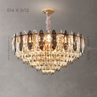 LIONEL B Chandelier by Lampadom - side view