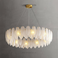 LORELEY Ring Chandelier by Lampadom - side view