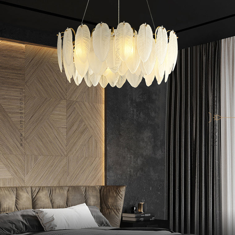 LORELEY Ring Chandelier by Lampadom - side view